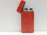 Elegant Red Wood Design Plasma Lighter