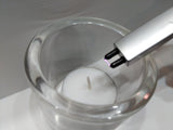 Light candle cups with Silver BBQ Candle Electric Lighter