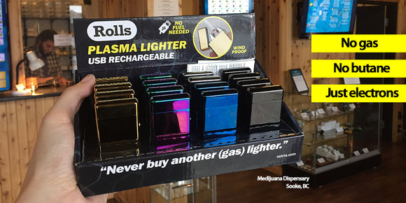 Rolls Plasma lighter display box for smoke shops