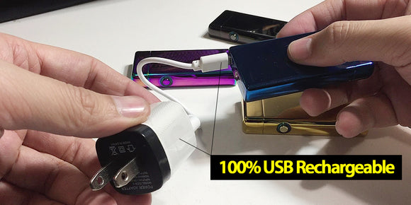 Charging a Rolls Plasma Lighter with USB cable