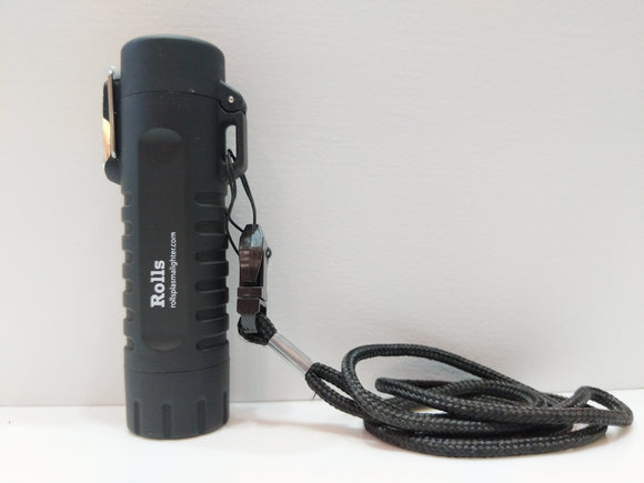 Black Waterproof Flashlight Plasma Lighter