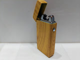 Open Lid Wood Style Plasma Lighter