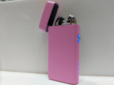 Pink Plasma Lighter with LED Battery Indicator