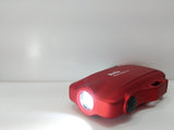 Red Compact Flashlight that is USB Rechargeable and Waterproof