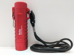 Red Waterproof Flashlight Plasma Lighter