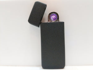 Rotary Spinning Arc Lighter in Frosted Matte Black