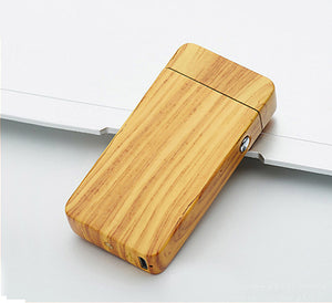 Birch Wood USB Rechargeable Electric Plasma Lighter